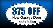 $75 off new garage door spring installation 
